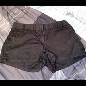 Black J crew chino shorts. Worn only once. Size 4